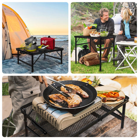 Grovind ready-to-use outdoor table for picnics and camping