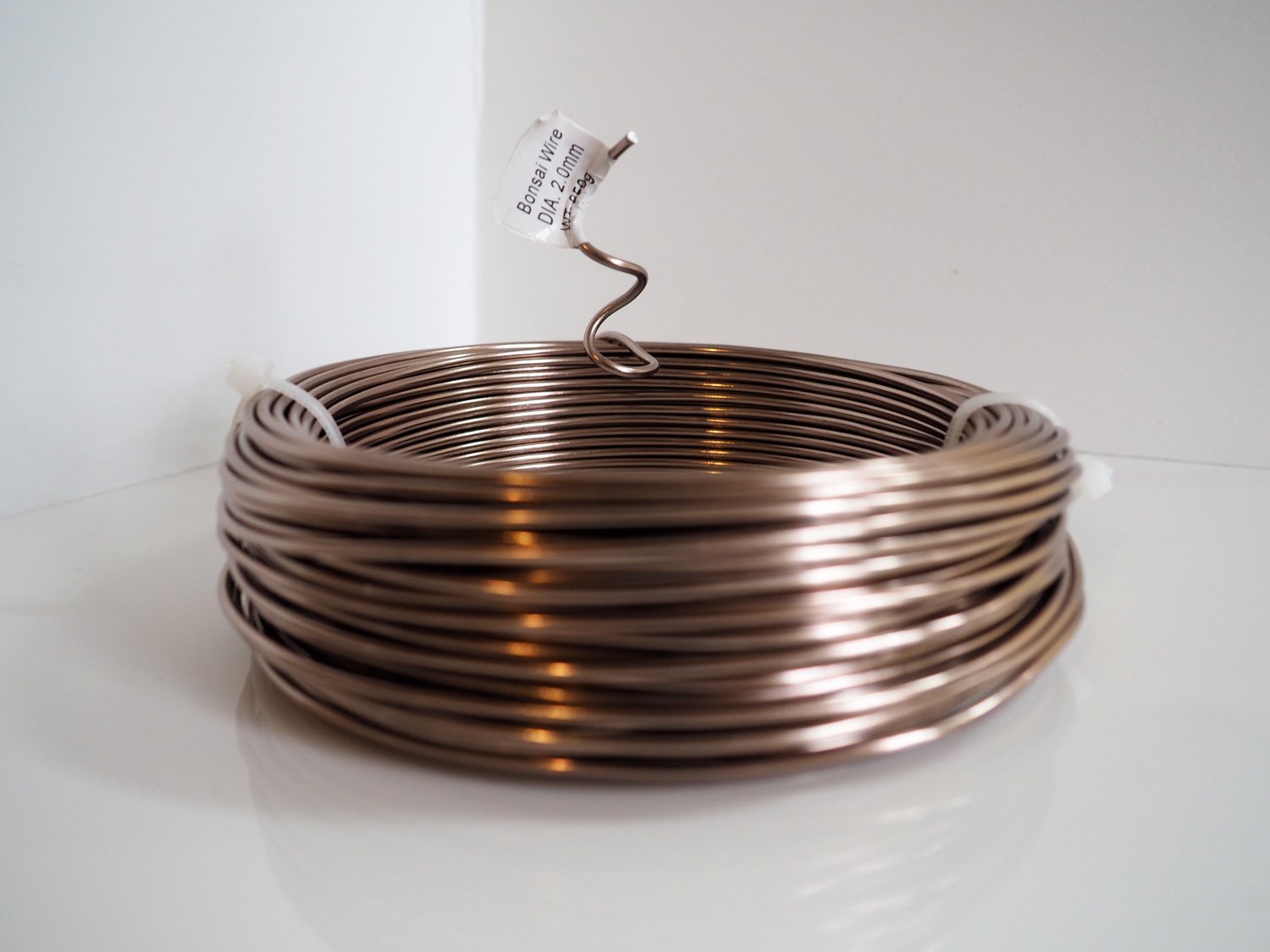 Grow A Bonsai Tree anodized 2mm wire black close up for precise shaping