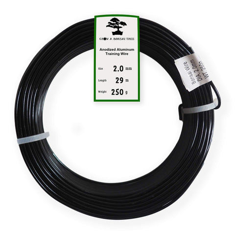 Grow A Bonsai Tree black anodized 2.0mm wire ready for branch shaping