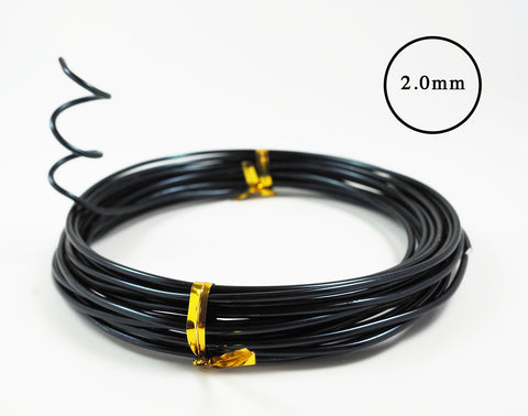 Grow A Bonsai Tree black anodized wire for blending with bark.