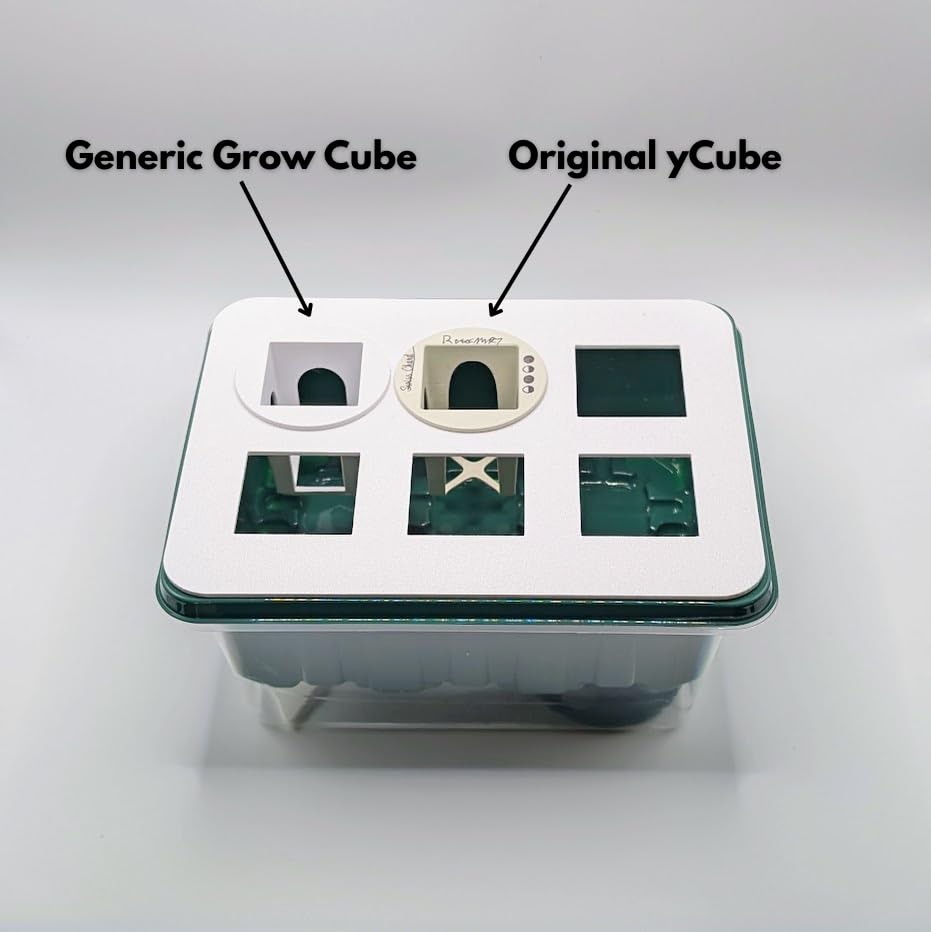 Grow Cubes holder tray keeps components organized for easy setup and reuse.
