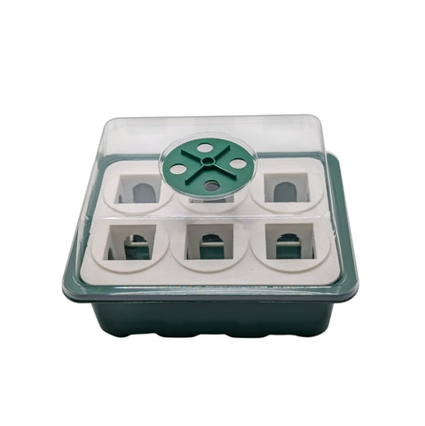 Grow Cubes hydroponic system seed starter nursery, 6-pod design supports batch germination.