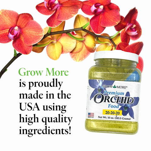 Grow More Orchid Fertilizer keeps blooms vibrant year-round
