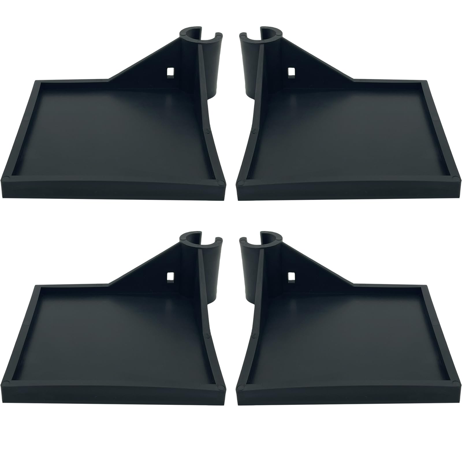 Grow Tent Corner Shelf pack black 4pcs keeps gear neatly organized in tent corners.