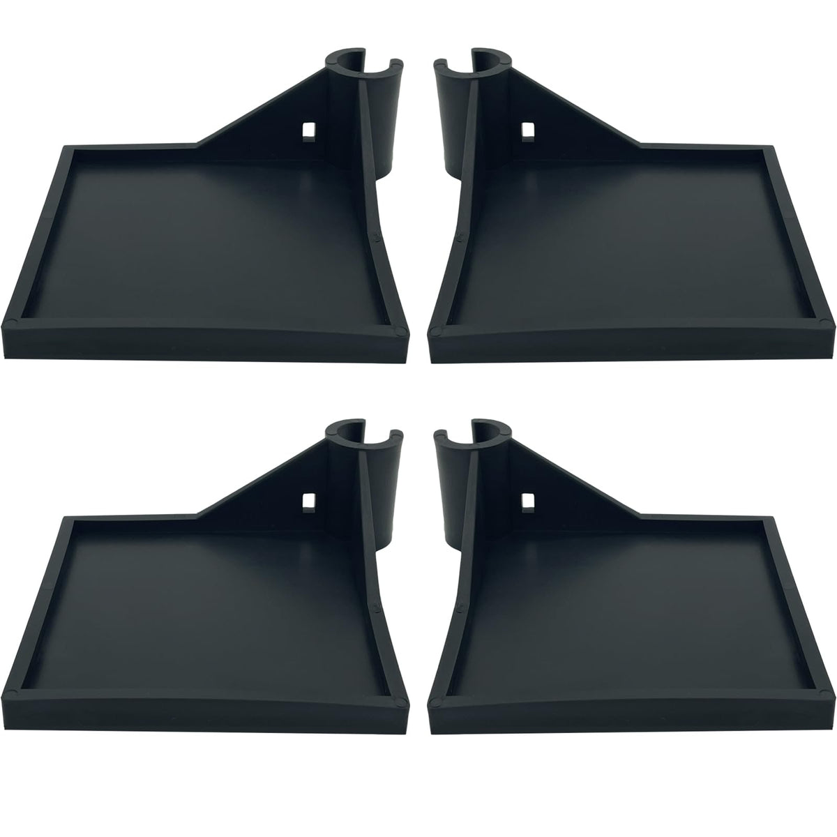 Grow Tent Corner Shelf pack black 4pcs keeps gear neatly organized in tent corners.