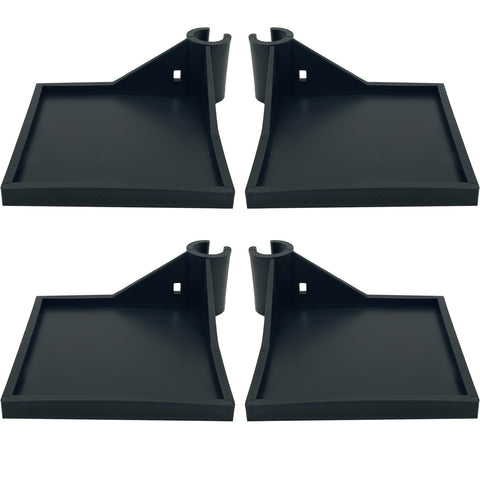 Grow Tent Corner Shelf pack black 4pcs keeps gear neatly organized in tent corners.