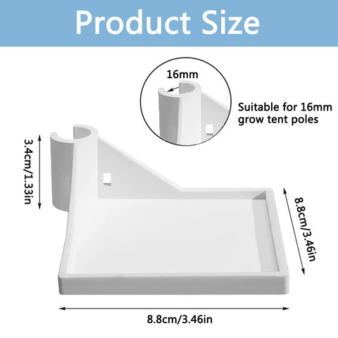 Grow Tent Corner Shelf multi-use holds lights, pots, and measurement devices efficiently.