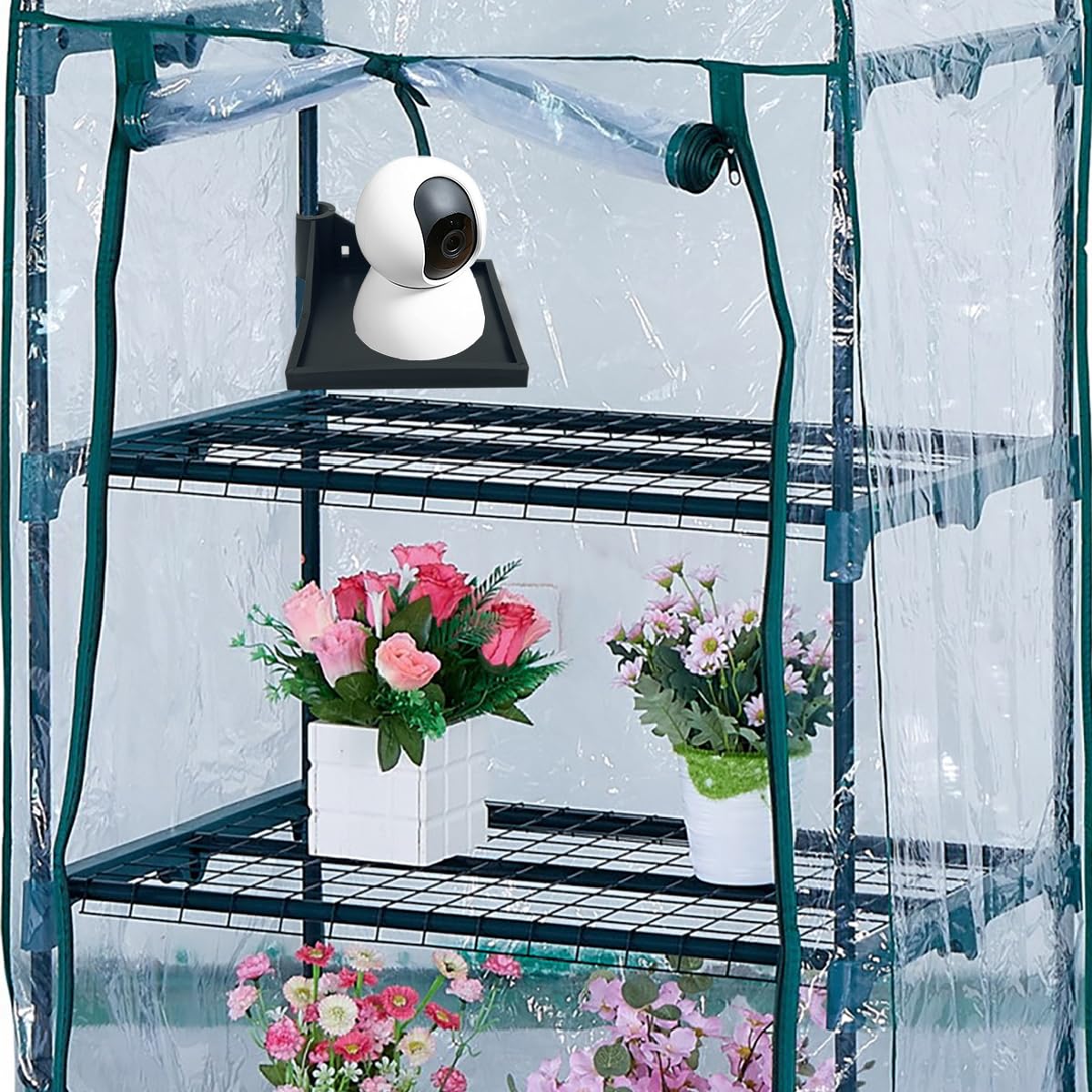 Grow Tent Corner Shelf PP material provides durable, stable support.