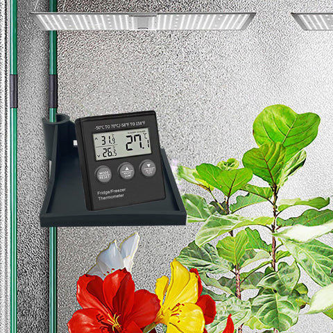 Grow Tent Corner Shelf snap-on design enables quick, secure corner mounting.