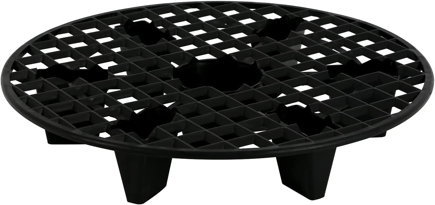 GROWDOTS 13-inch pot elevator lifts the pot from the saucer for better drainage.