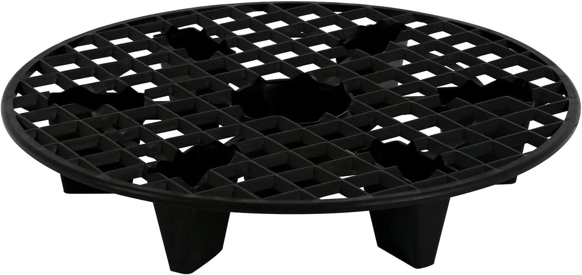 GROWDOTS 13-inch pot elevator lifts the pot from the saucer for better drainage.
