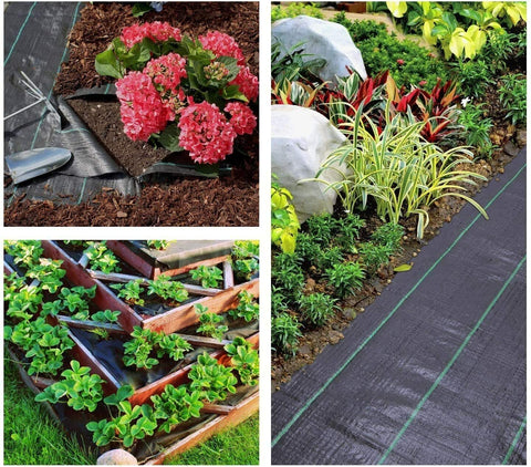 Groweco easy-install garden fabric helps align and trim for faster setup.
