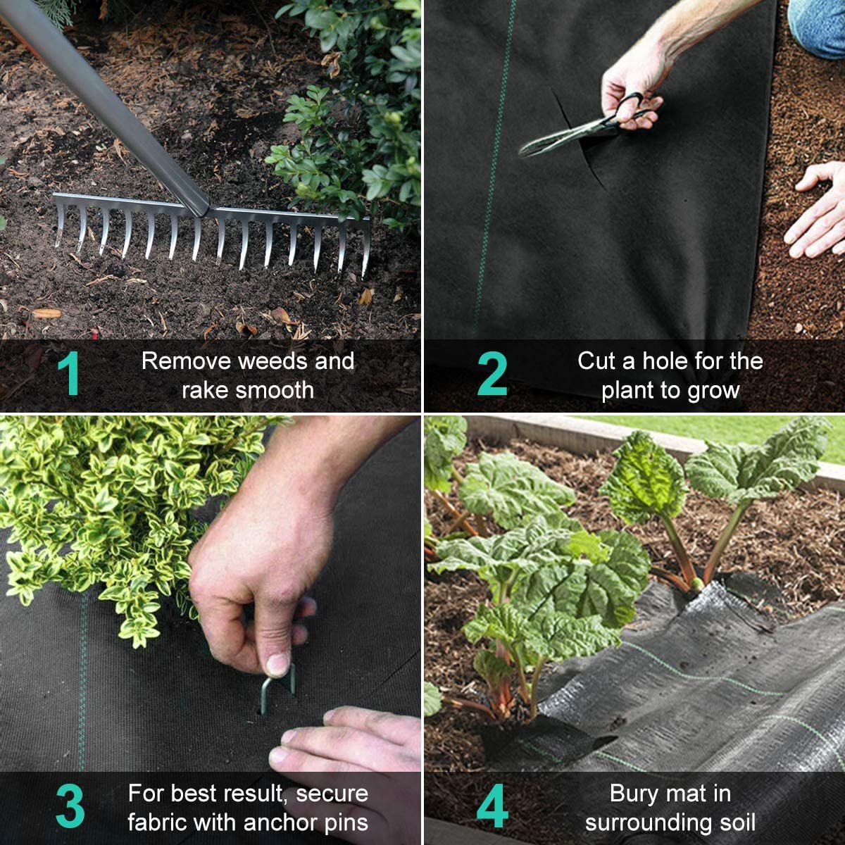 Groweco garden-path weed barrier keeps gravel paths clean and manageable.