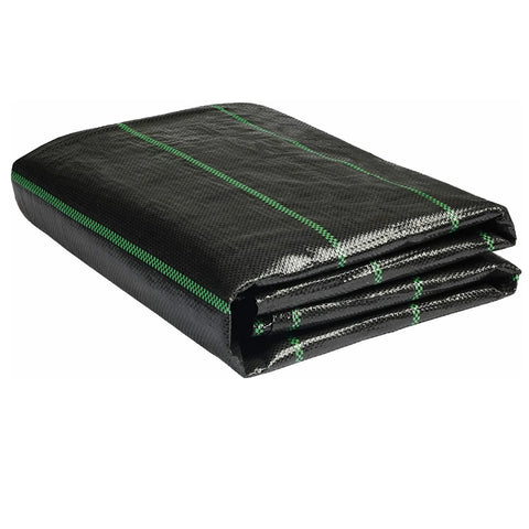 Groweco weed barrier fabric 6ft by 100ft blocks weeds while maintaining soil moisture