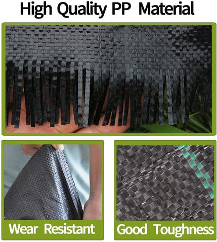 Groweco woven geotextile ground cover supports plantings while allowing water and air flow.