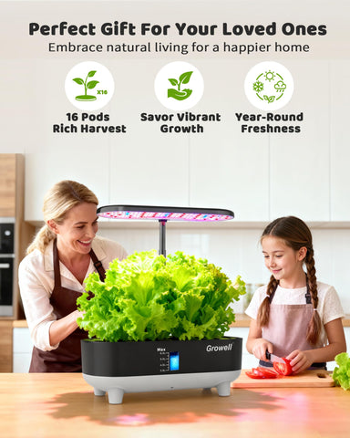 Growell hydroponics beginner-friendly complete kit ideal for smart urban farming