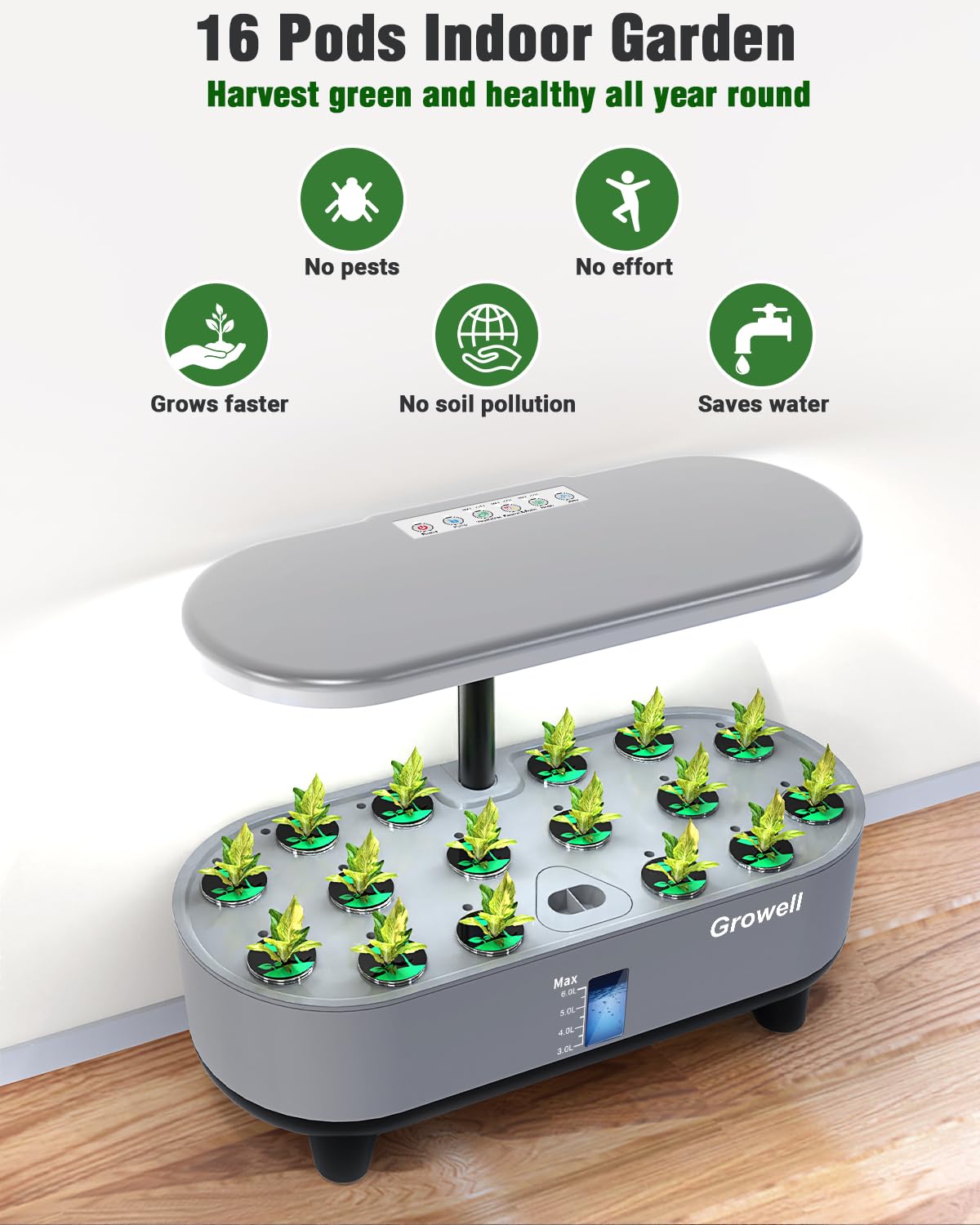 Growell hydroponics kit makes a thoughtful gardening gift.