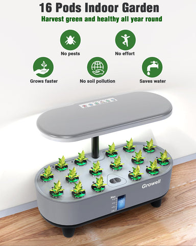 Growell hydroponics kit makes a thoughtful gardening gift.