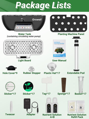 Growell hydroponics Vegetable mode adapts light for veggie crops.