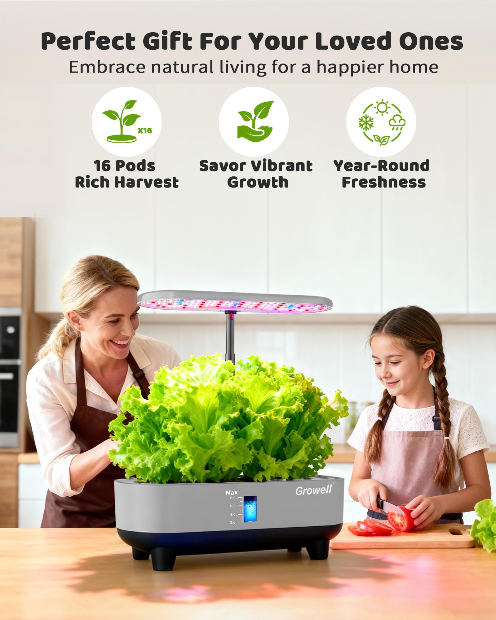 Growell smart circulation pump delivering consistent nutrient delivery.