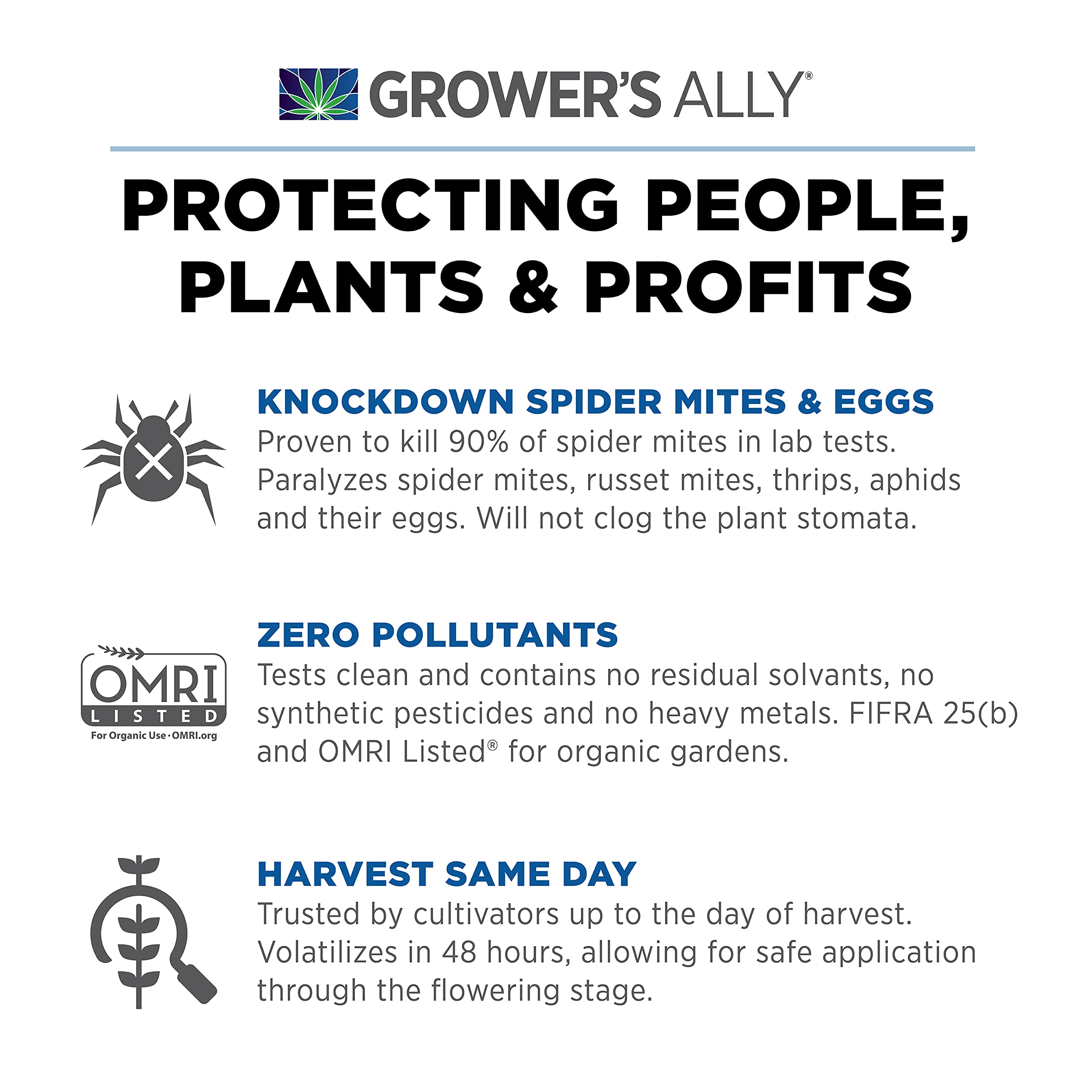 Grower's Ally 24 oz bottle ready-to-use pest control.