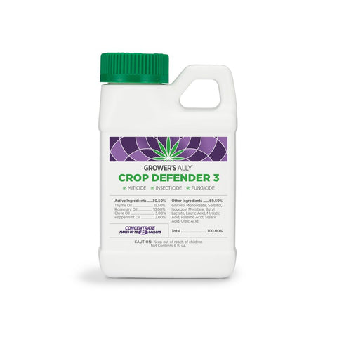 Grower's Ally Crop Defender 3 bottle ready for garden protection.