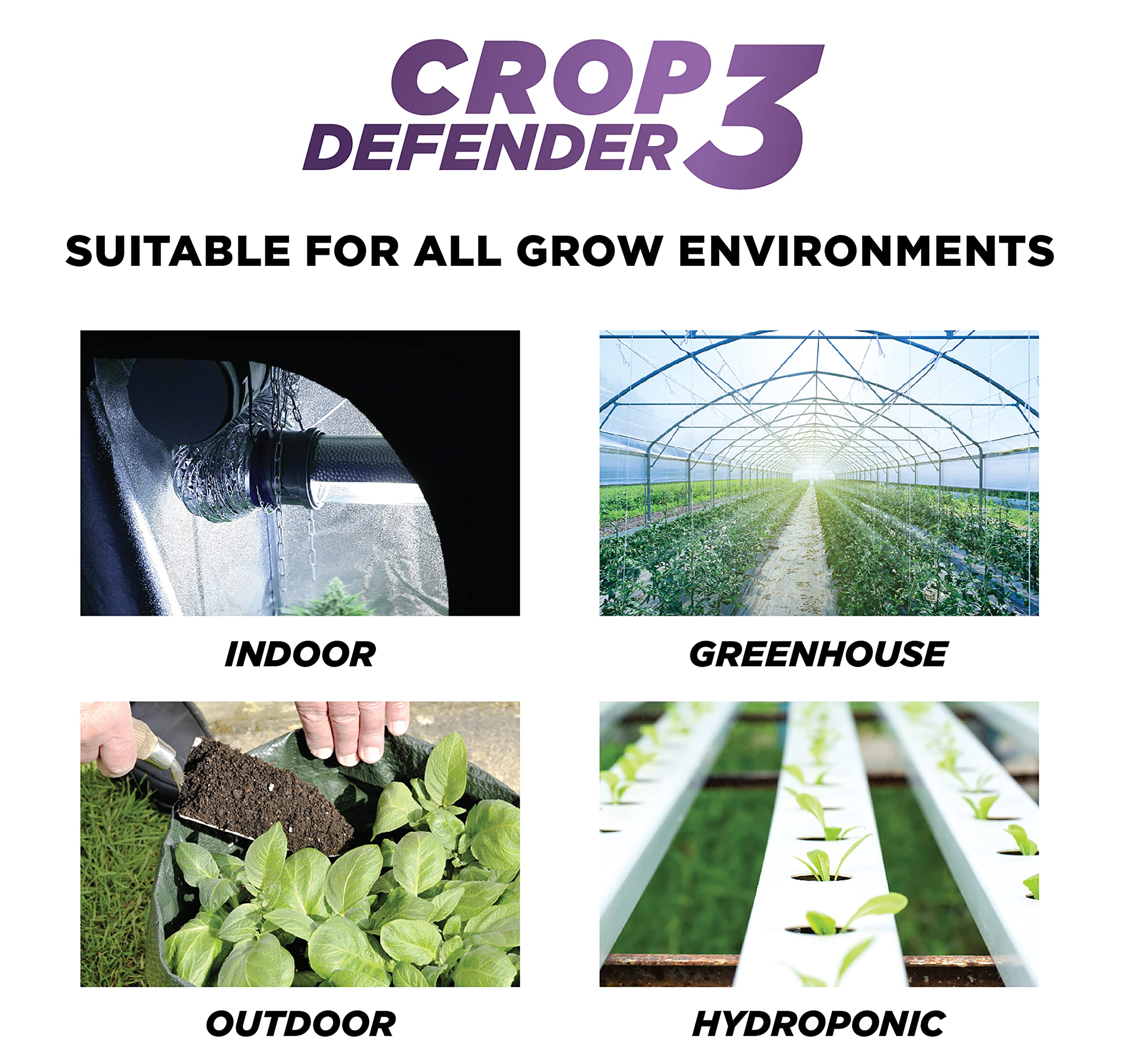 Grower's Ally Crop Defender 3 used in a home garden.