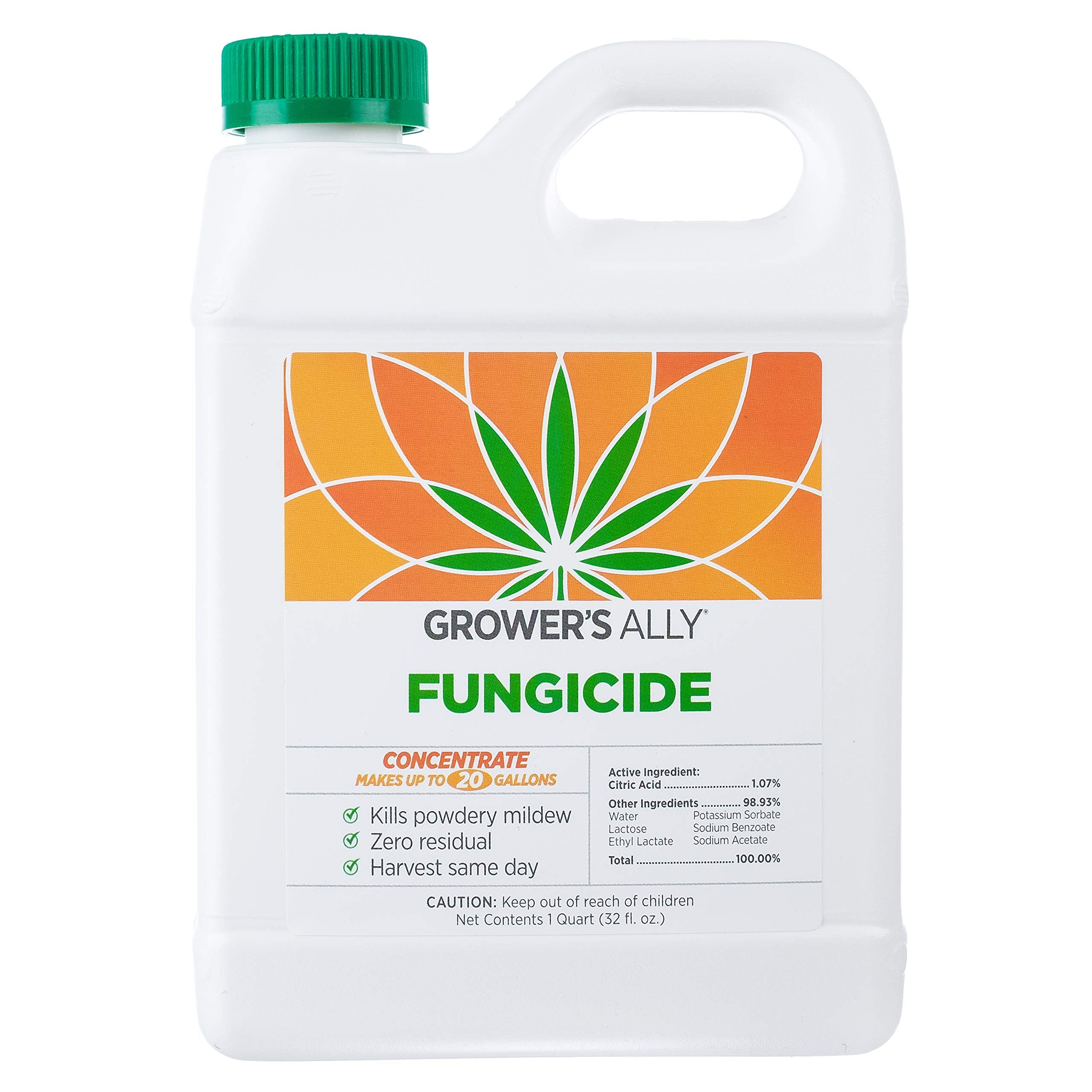 Grower's Ally Fungicide bottle with plant protection for indoor and outdoor use