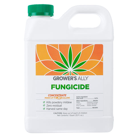 Grower's Ally Fungicide bottle with plant protection for indoor and outdoor use