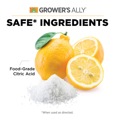 Grower's Ally Fungicide leaf surface coverage protects against powdery mildew and other pathogens
