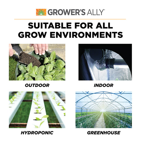 Grower's Ally Fungicide residue-free formula keeps plants safe with no solvents