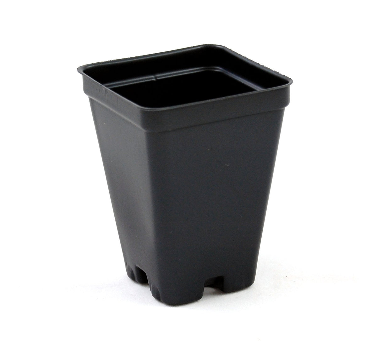 Grower's Solution 2.5-inch square pot top view with drainage holes, ideal for cuttings.