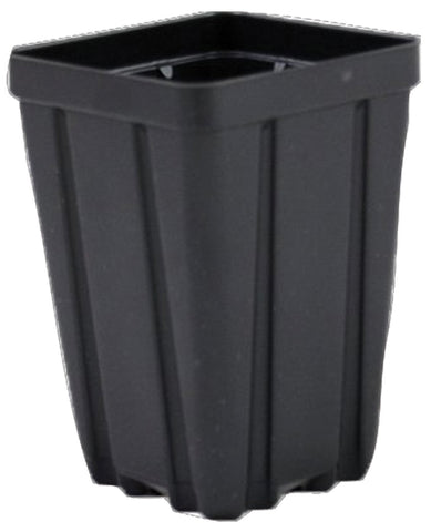 Grower's Solution square greenhouse pot with drain holes supports consistent watering and airflow.