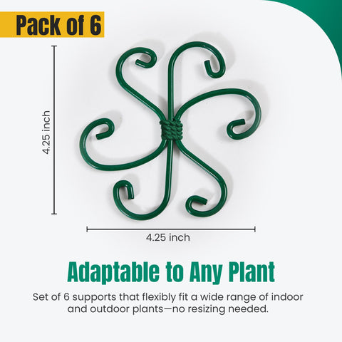 Growia indoor-outdoor plant stem stabilizer in use, keeping stems upright and tidy.