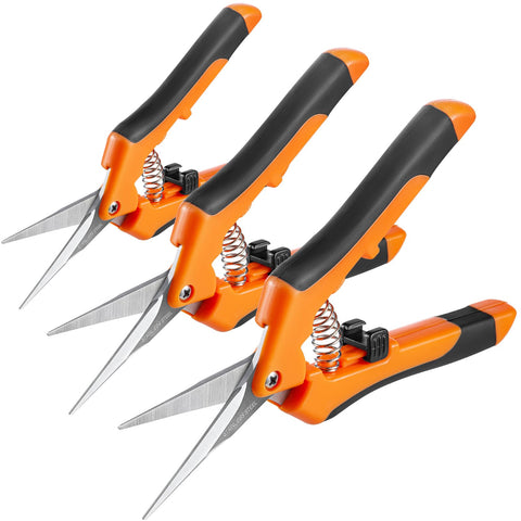 GROWNEER 3-pack pruning shears provide precision blades for small plants.