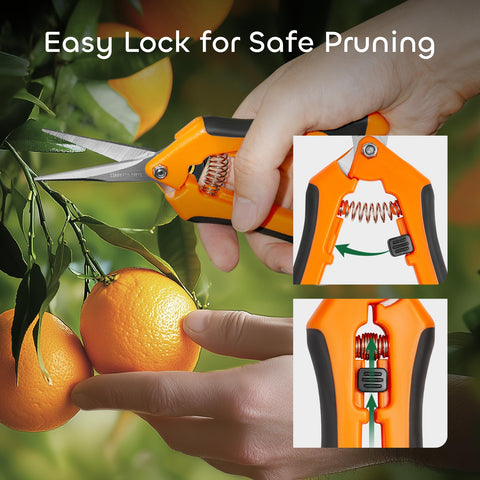 GROWNEER ambidextrous design supports right- and left-handed pruning.