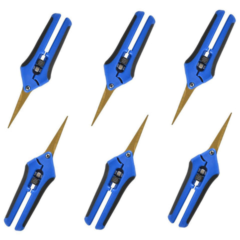 GROWNEER curved blades pruning shears for precise cuts on small plants