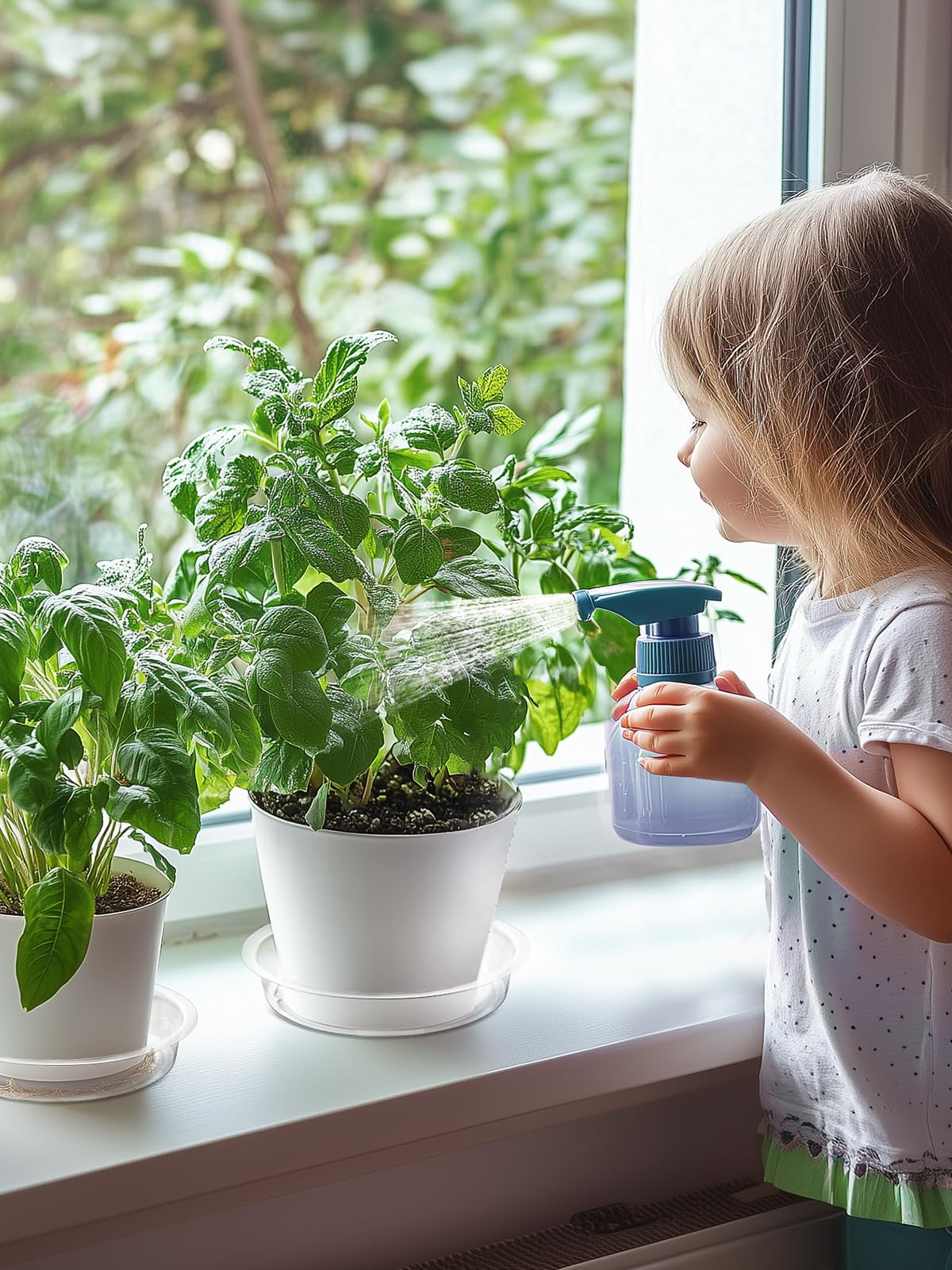 Growneer flexible lightweight saucers make moving pots simple.