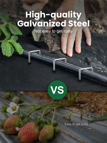 GROWNEER heavy-duty garden stakes withstand wind and foot traffic