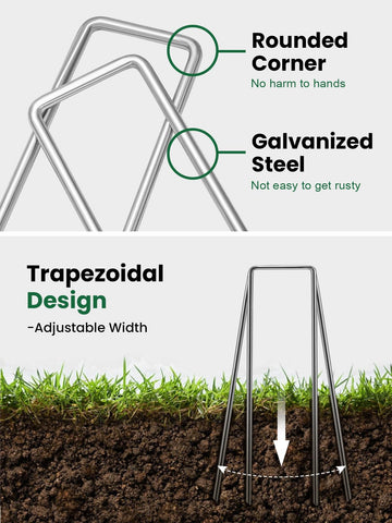 Growneer hot-dip galvanized finish resists rust in outdoor conditions