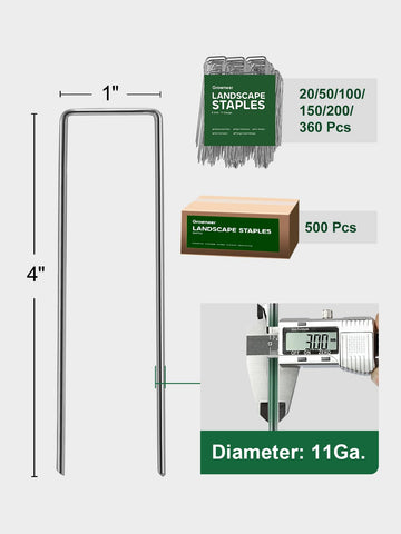 GROWNEER hot-dip galvanized stakes resist rust for repeated outdoor seasons