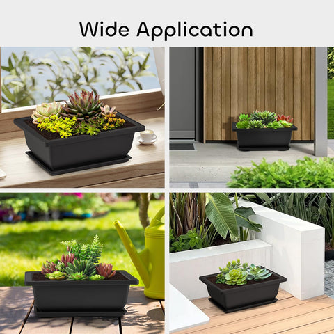 GROWNEER weather-ready bonsai pots suitable for indoor/outdoor use.