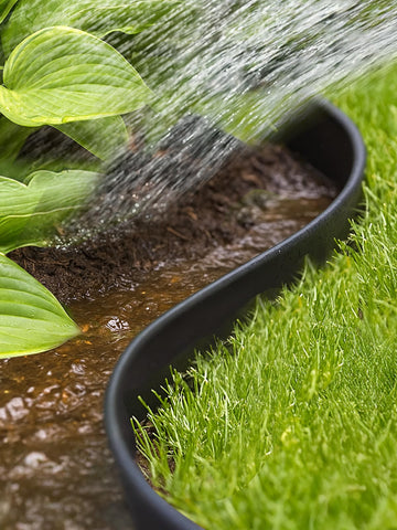GROWNEER edging creates a clean lawn edge for paths and driveways
