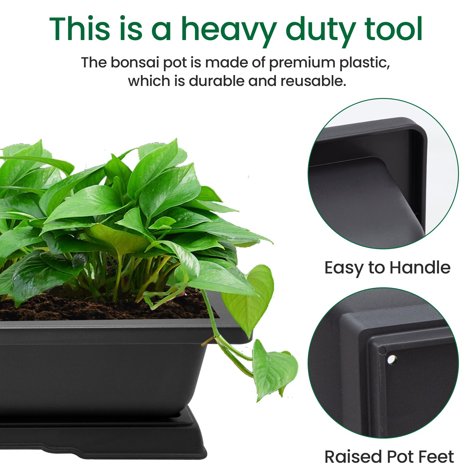 Growneer repotting mat provides a mess-free workspace for transplanting and pruning.