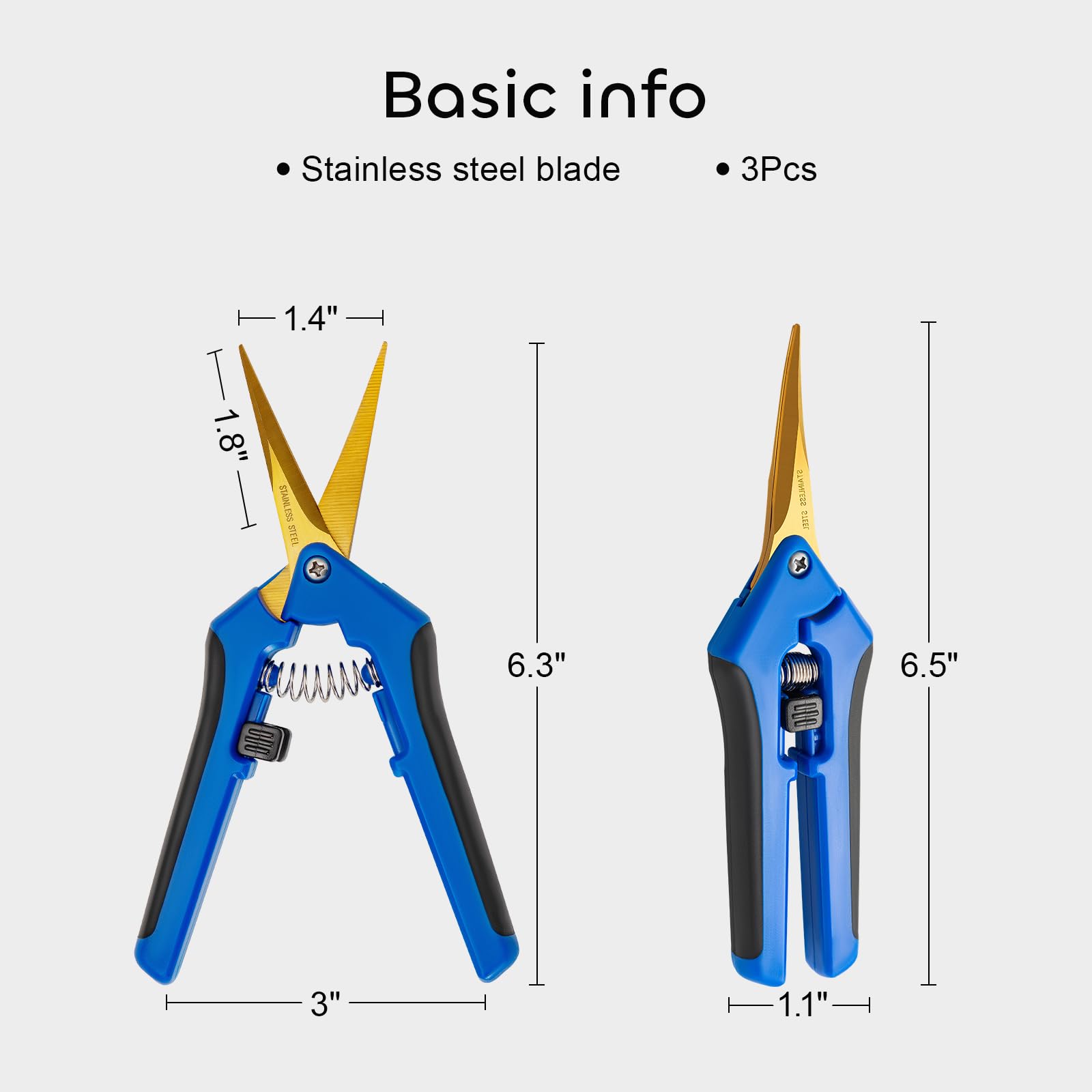 GROWNEER pruning snips feature a secure locking mechanism for safe storage
