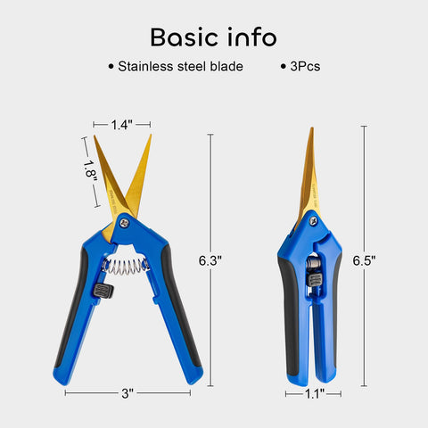 GROWNEER pruning snips feature a secure locking mechanism for safe storage