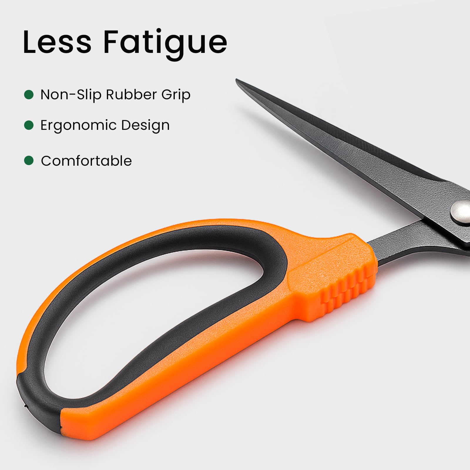 GROWNEER teflon-coated non-stick blades stay clean for consistent cuts