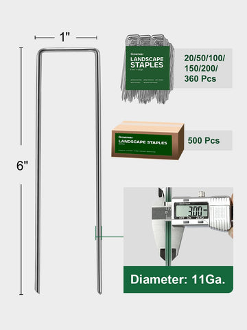 GROWNEER weed barrier pin secures fabric for flat edges.