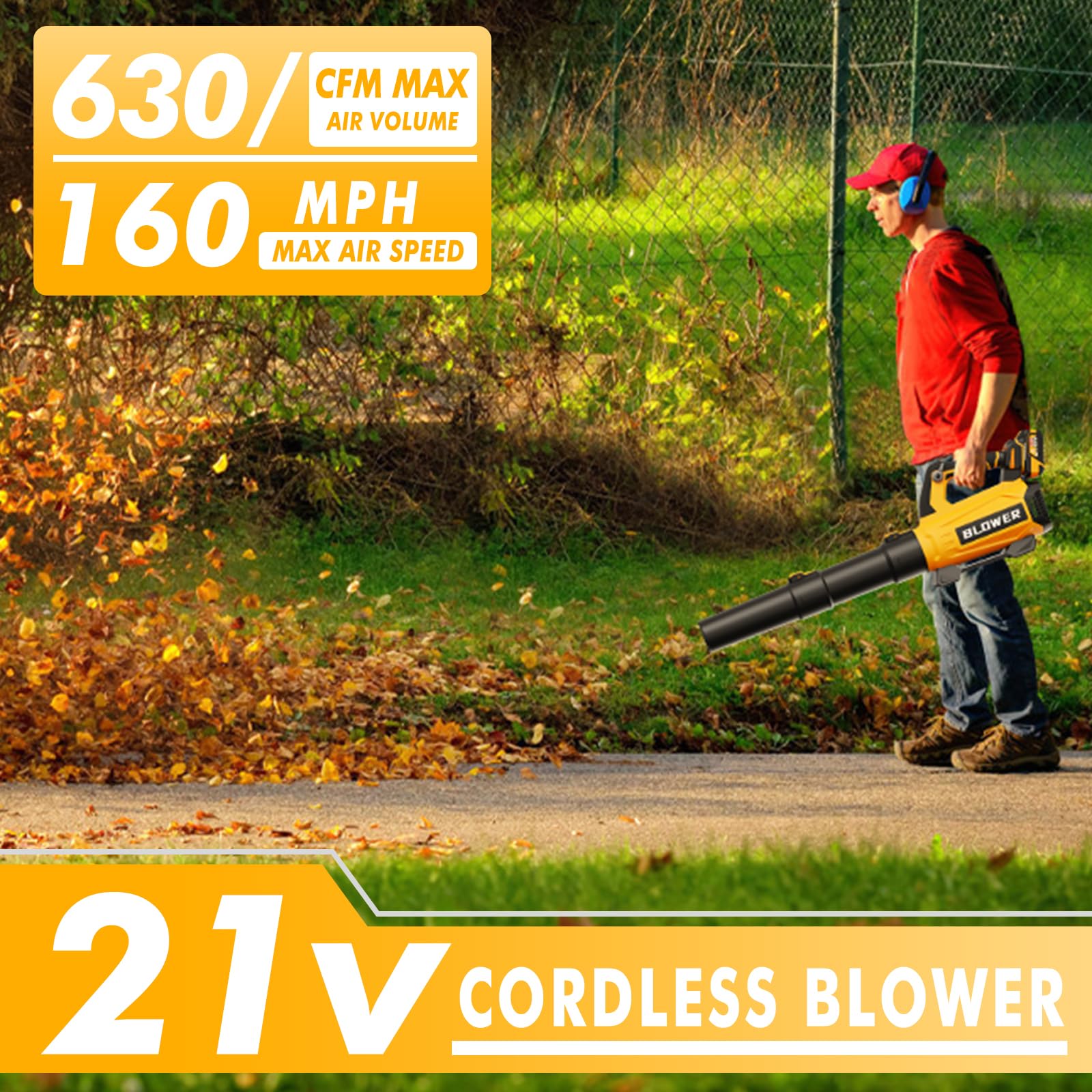 GROWORT leaf blower blower tube for quick, tool-free assembly and setup.