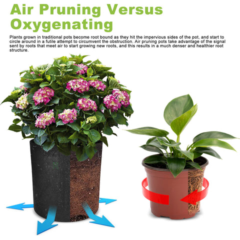 Growpropel tall fabric pot features durable, thickened fabric for long-term reuse.